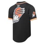 Pro Standard Mens WNBA Phoenix Mercury Mesh Button Down Mesh Top Black/Orange M