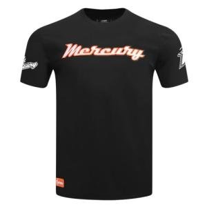Pro Standard Mens WNBA Phoenix Mercury Classic Chenille Short Sleeve Tee Black XL