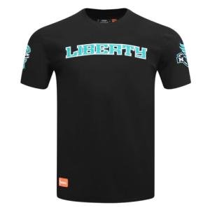 Pro Standard Mens WNBA New York Liberty Classic Chenille Short Sleeve Tee Black XL