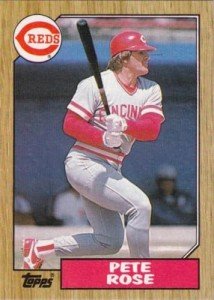 1987 Topps #200 Pete Rose Cincinnati Reds NM-MT MLB Baseball