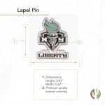 Desert Cactus New York Liberty Lapel Pin WNBA Team Logo National Basketball Association Enamel Made of Metal (Lapel Pin)