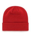 47 Cincinnati Bearcats Mens Womens Raised Cuff Knit Stretch Fit Red Beanie with Team Color Logo