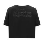 Pro Standard Womens WNBA Washington Mystics Classic 3BK S/S Boxy TEE Black XS