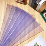 Gueevin 12 x 30 Inches Pennant Holder Clear Plastic Pennant Flag Frame Rigid Pennant Flag Holder for Displaying 12x30'' Pennant(5 Pcs)