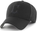 '47 MLB Black/Black MVP Adjustable Hat, Adult One Size Fits All (US, Alpha, One Size, Cleveland Guardians)