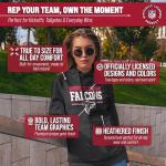 Atlanta Falcons Gameday Charcoal Hooded Sweatshirt