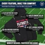 New England Patriots Charcoal Gameday Hooded Sweatshirt