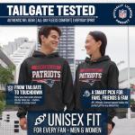 New England Patriots Charcoal Gameday Hooded Sweatshirt