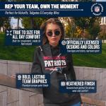 New England Patriots Charcoal Gameday Hooded Sweatshirt