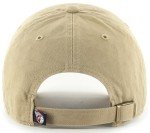47 MLB Khaki Primary Logo Clean Up Adjustable Strap Baseball Dad Hat Cap, Adult One Size Fits All - Cleveland Guardians - Khaki