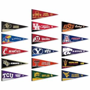 Big 12 Conference College Pennant Set