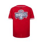 Pro Standard Big Boys WNBA Washington Mystics MESH Button Down MESH TOP RED M