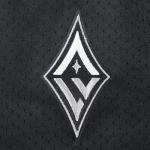 Pro Standard Mens WNBA Las Vegas Aces Mesh Button Down Mesh Top Black/Gray S