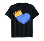 Kansas City Royal Blue Heart and Crown T-Shirt T-Shirt