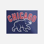Bear Cub The City of Chicago Sport Baseball Car Bumper Sticker Decal 5'' X 4''