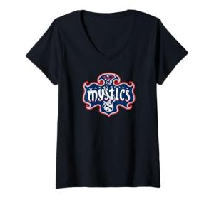 Womens WNBA Washington Mystics Fan Base V-Neck T-Shirt
