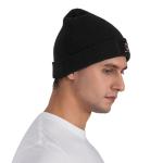 A.C Milan Wool Cap for Men and Women Lined Knit Warm Hats Cool Hat Warm Outdoor Hat Black
