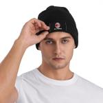 A.C Milan Wool Cap for Men and Women Lined Knit Warm Hats Cool Hat Warm Outdoor Hat Black