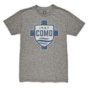 Como 1907 Vintage Tri-Blend T-Shirt - Grey (as1, Alpha, l, Regular, Regular)