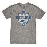 Como 1907 Vintage Tri-Blend T-Shirt - Grey (as1, Alpha, l, Regular, Regular)