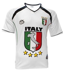 Arza Sports Italy Soccer Jersey Design Home and Away (US, Alpha, Medium, Regular, Regular, White)