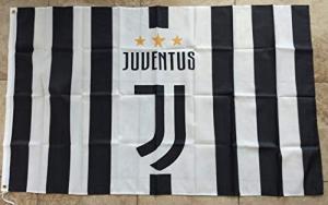 Juventus Flag Football Club Soccer Banner Italy Calcio White and Black 3x5ft (150x90cm) Futbol