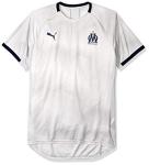 PUMA Mens Olympique de Marseille Official Training Jersey Large, High Rise/Peacoat