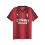 PUMA Men's AC Milan Home Authentic Jersey 23/24 (as1, Alpha, m, Regular, Regular) Red/Black