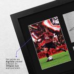 HWC Trading Paolo Maldini AC Milan Framed Gifts Printed Signed Autograph Picture for Fans and Supporters - US Letter Size