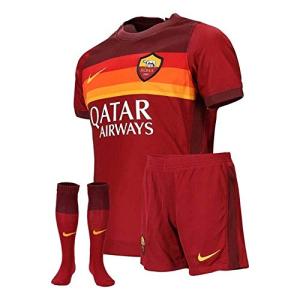Nike 2020-2021 AS Roma Home Little Boys Mini Kit