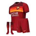 Nike 2020-2021 AS Roma Home Little Boys Mini Kit