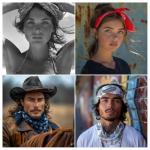 Vamqor 100% Cotton 10 Pack Fine Bandanas（Green）