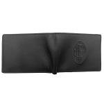 AC Milan 141801 Official Men's Black Leather Wallet 125 x 95 x 30 mm