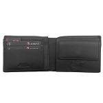 AC Milan 141801 Official Men's Black Leather Wallet 125 x 95 x 30 mm
