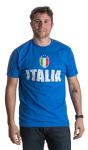 Ann Arbor T-shirt Co. Italia | Italy Azzurri Futbol (Italian National Soccer) Vintage-Look T-Shirt-Blue-Large