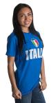 Ann Arbor T-shirt Co. Italia | Italy Azzurri Futbol (Italian National Soccer) Vintage-Look T-Shirt-Blue-Large