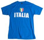 Ann Arbor T-shirt Co. Italia | Italy Azzurri Futbol (Italian National Soccer) Vintage-Look T-Shirt-Blue-Large