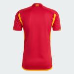 adidas Men's Soccer Roma 23/24 Home Jersey - Minimalist Design, AEROREADY Moisture-Wicking, Recycled Materials (as1, Alpha, l, Regular, Regular) Red