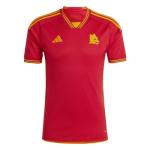adidas Men's Soccer Roma 23/24 Home Jersey - Minimalist Design, AEROREADY Moisture-Wicking, Recycled Materials (as1, Alpha, l, Regular, Regular) Red