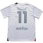 BIRDBOX Youth Sportswear Milan Christian Pulisic 11 Kids Away White Soccer Jersey/Shorts Bag Keychain Football Socks Set (White, 22)