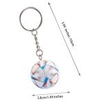 KCKEYS Soccer ball keychain,Backpack charm Pendant keychains, Multicolor Football Key Chains for Man‘s,Sports World Cup soccer key chain, Ball Fan Key Ring, Mini Football Design