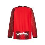 PUMA Men's AC Milan Home L/S Jersey 23/24 (as1, Alpha, s, Regular, Regular) Red/Black