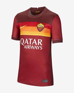 Nike 2020-2021 AS Roma Home Football Soccer T-Shirt Jersey (Kids)