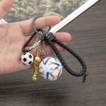 KCKEYS Soccer ball keychain,Backpack charm Pendant keychains, Multicolor Football Key Chains for Man‘s,Sports World Cup soccer key chain, Ball Fan Key Ring, Mini Football Design