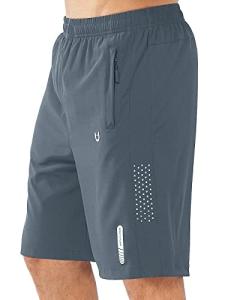 NORTHYARD Men's Athletic Running Shorts Quick Dry Workout Shorts 7"/ 5"/ 9" Lightweight Sports Gym Basketball Shorts Hiking Exercise COOLGREY-9inch 2XL