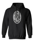 GamesDur Soccer Star Player Jersey Style Milan #11 Pulisic Unisex Hooded Sweatshirt (Black, Medium)