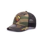 AS Roma Fan Ink Camo Classic Trucker Baseball Hat (Fi Collection)