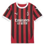Puma Youth Soccer AC Milan 24/25 Home Jersey - Official Team Branding, dryCELL Technology, Regular Fit, Crew Neck (US, Alpha, Small, Regular, Red/Black)