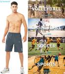 NORTHYARD Men's Athletic Running Shorts Quick Dry Workout Shorts 7"/ 5"/ 9" Lightweight Sports Gym Basketball Shorts Hiking Exercise COOLGREY-9inch 2XL