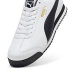 PUMA Men's Roma, 24-Standard White Black Team Gold, 10.5